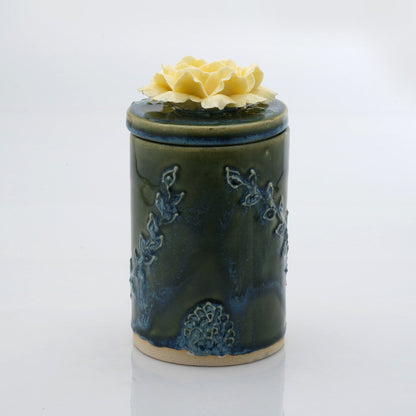 Peony Flower Candle Jar