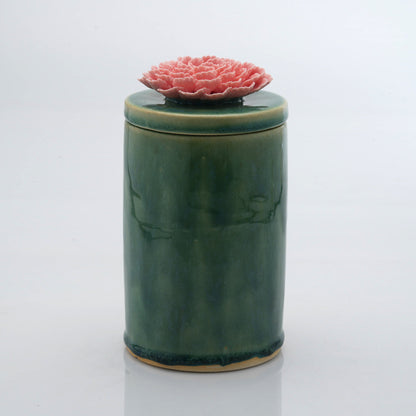 Peony Flower Candle Jar