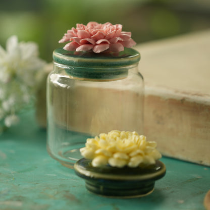 Gardenia Glass Candle Jar