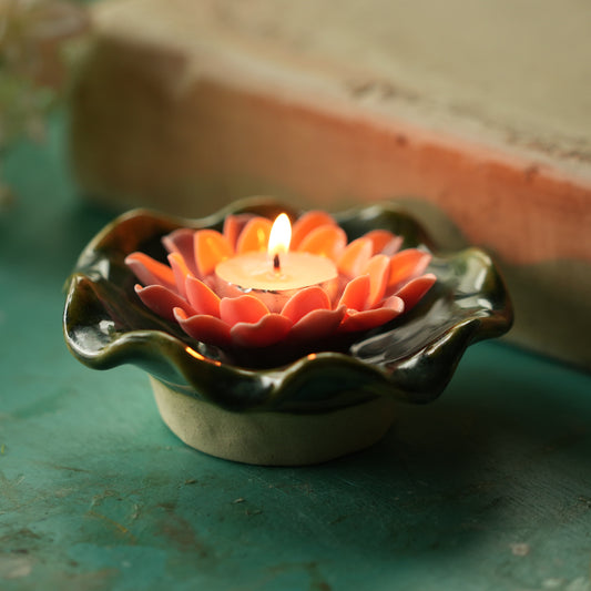 Lotus Tea Light Candle Holder