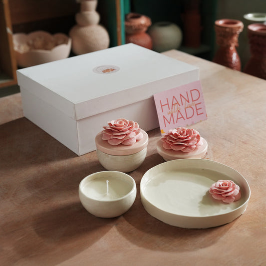 Pink Roses Gift Set