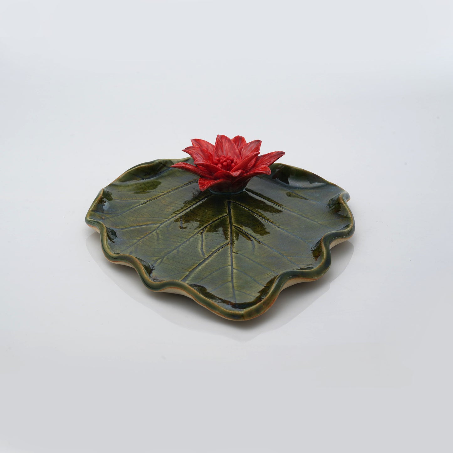 Poinsettia Leaf Plate