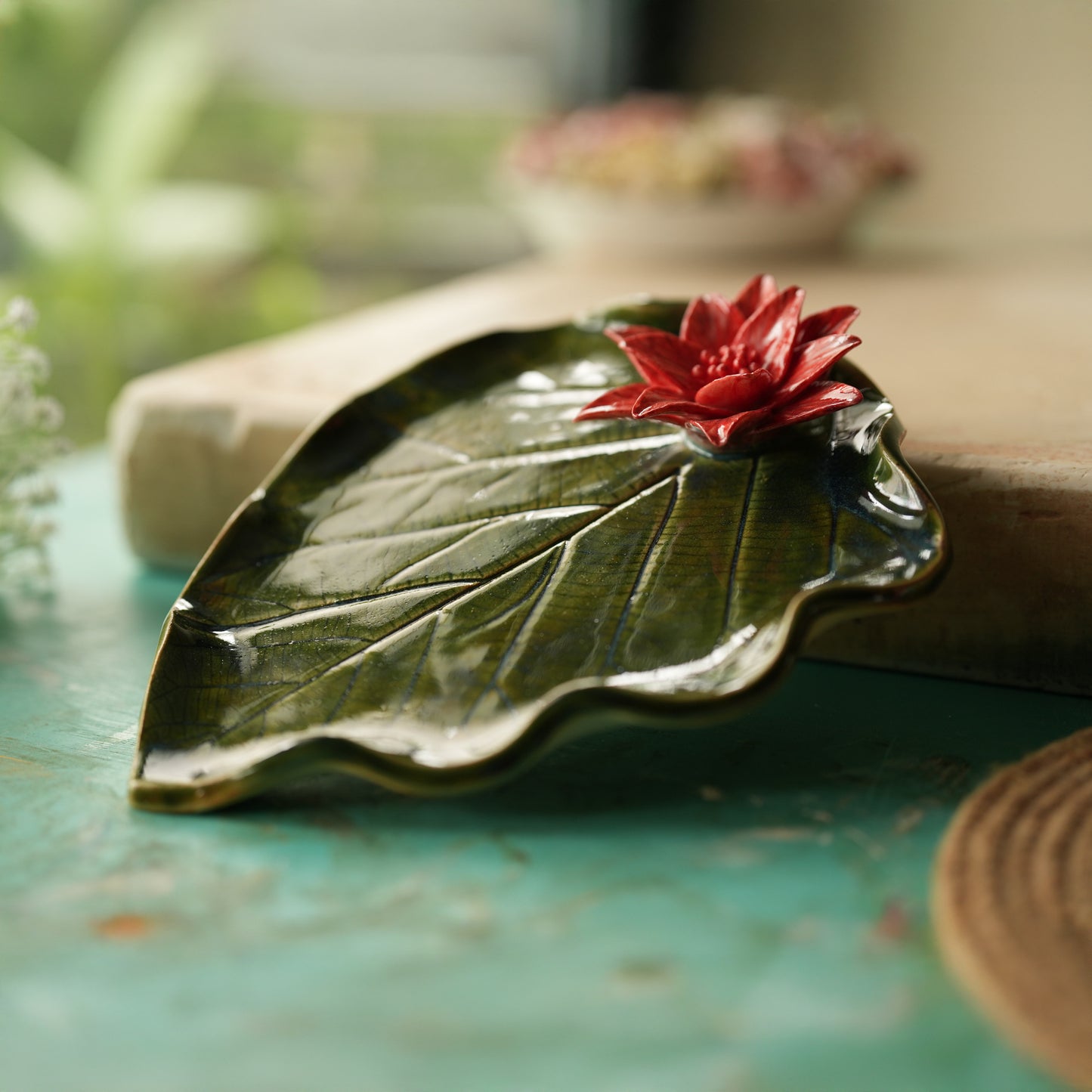 Poinsettia Leaf Plate