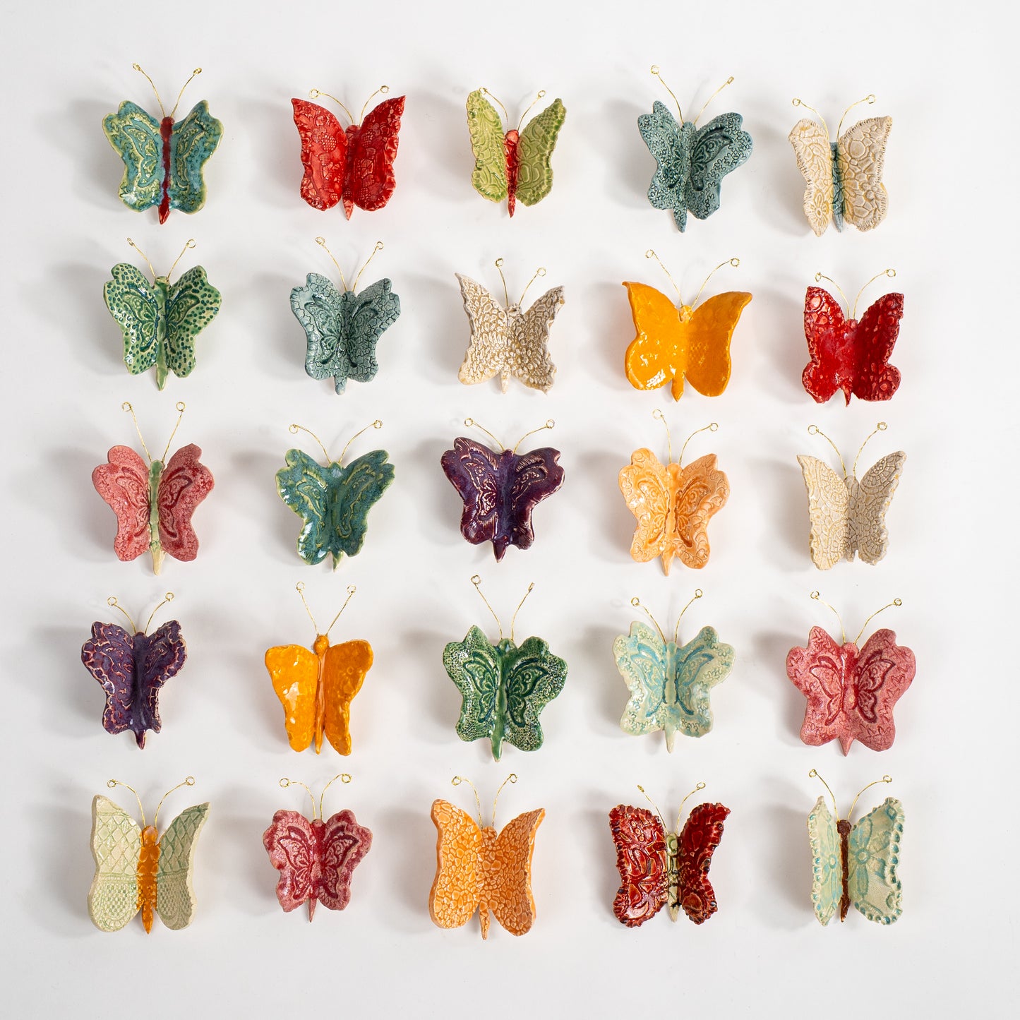 Textured Butterfly Wall Art (Single Piece)