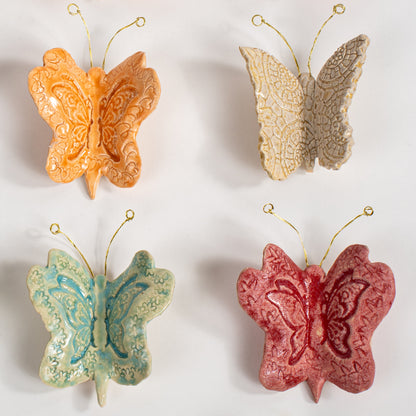 Textured Butterfly Wall Art (Single Piece)