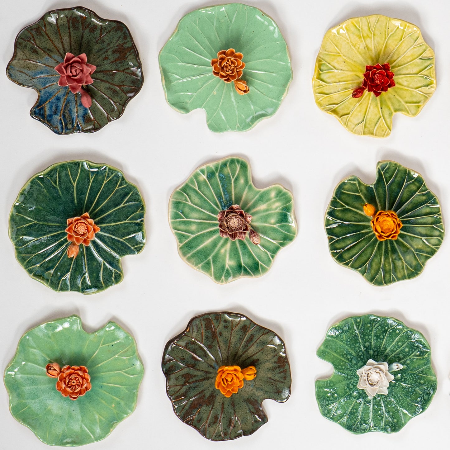 Tranquil Bloom Wall Flower Plate