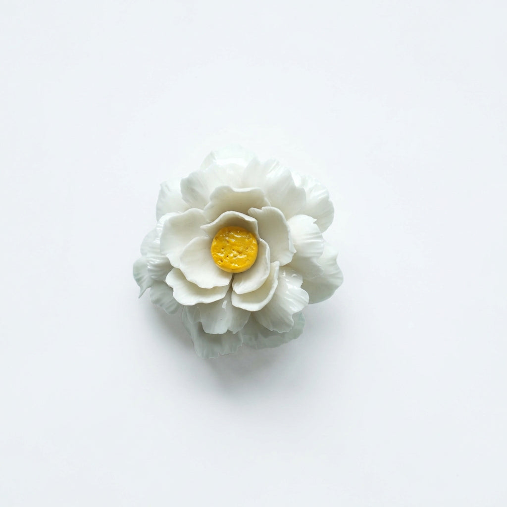 Ivory Blossom Ceramic Flower