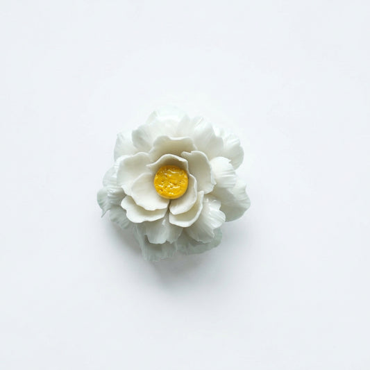 Ivory Blossom Ceramic Flower