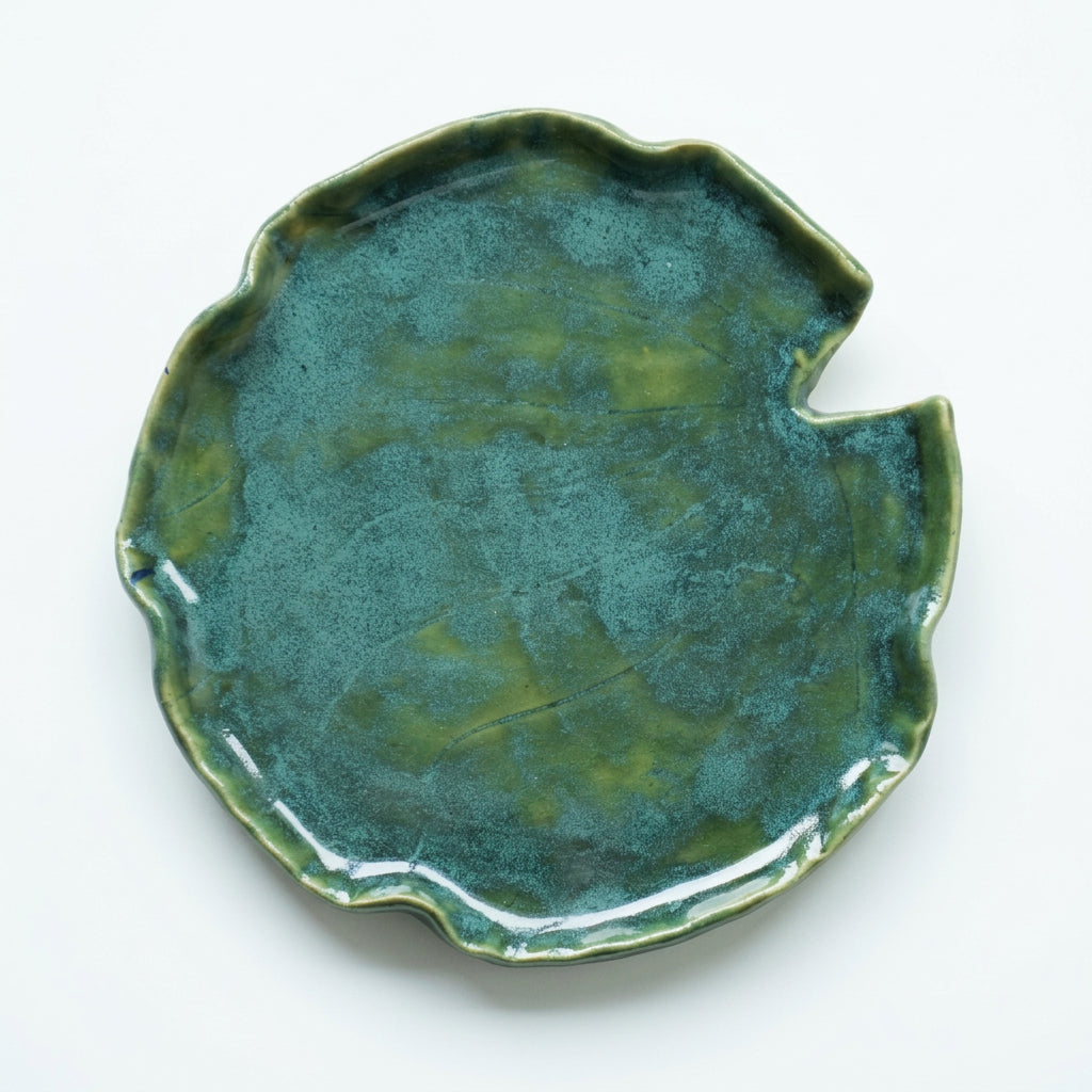Lagoon Ceramic Leaf Dish