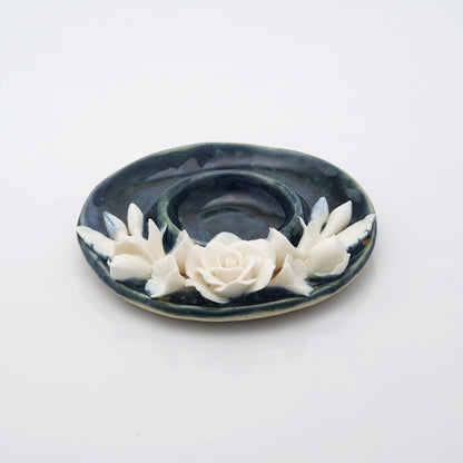 Classic Floral Tea Light Candle Holder