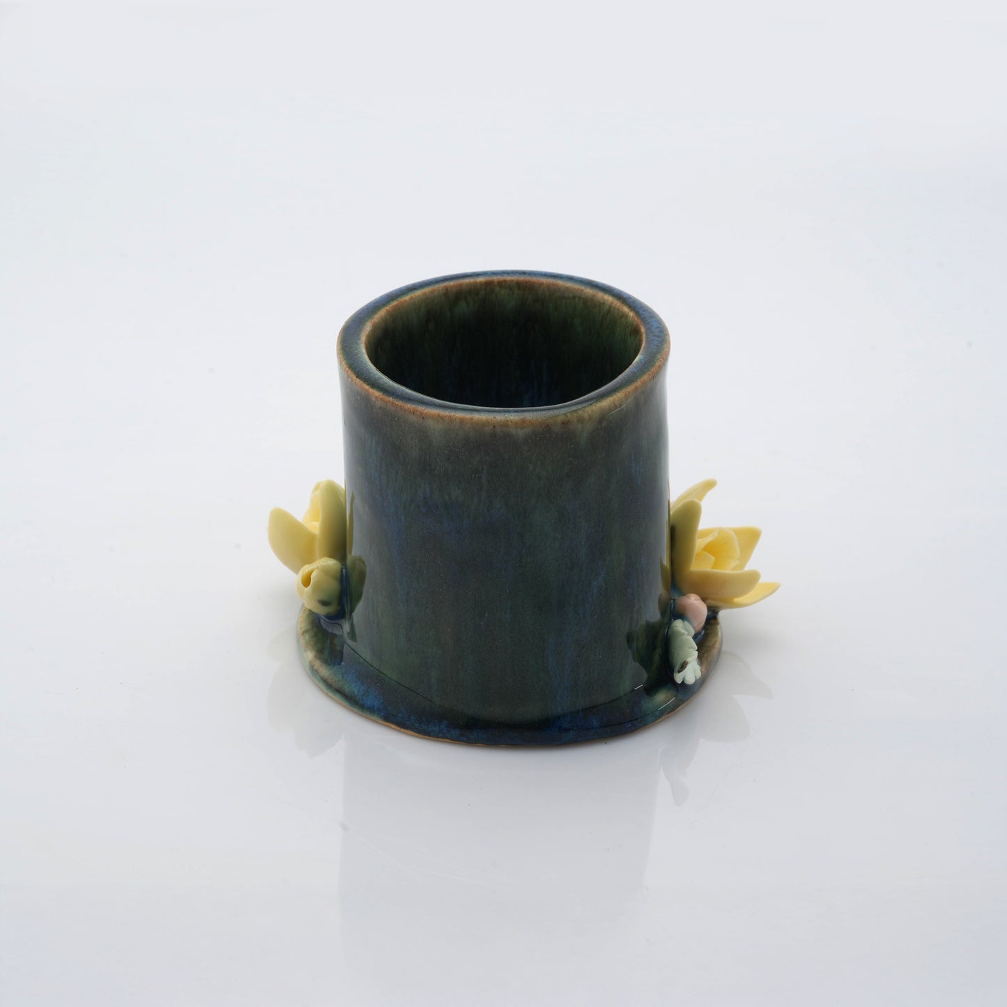 Rustic Cylindrical Tea Light Candle Holder
