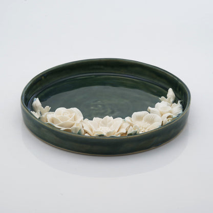 White Flowers Pooja Thali