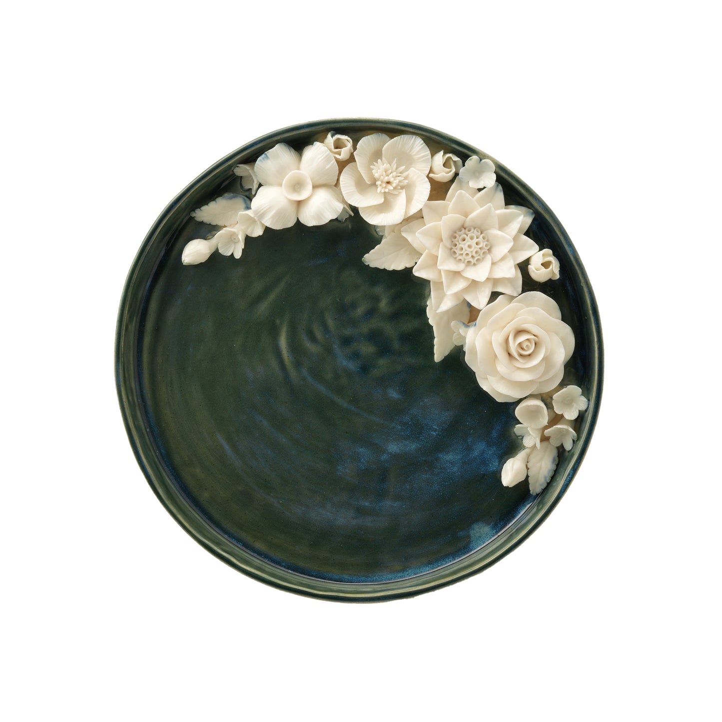 White Flowers Pooja Thali
