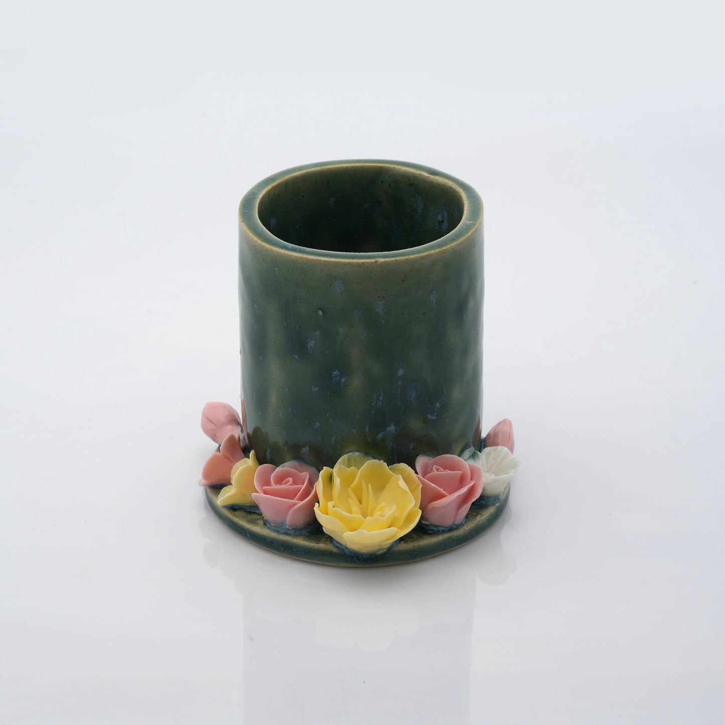 Rustic Cylindrical Tea Light Candle Holder
