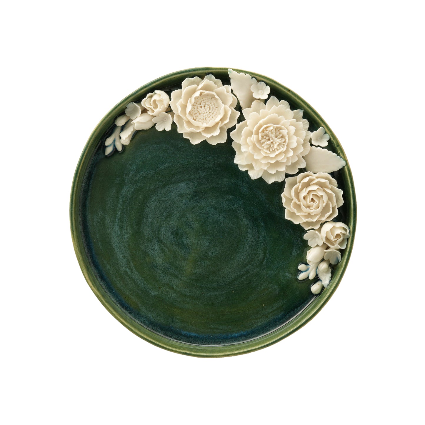 White Flowers Pooja Thali
