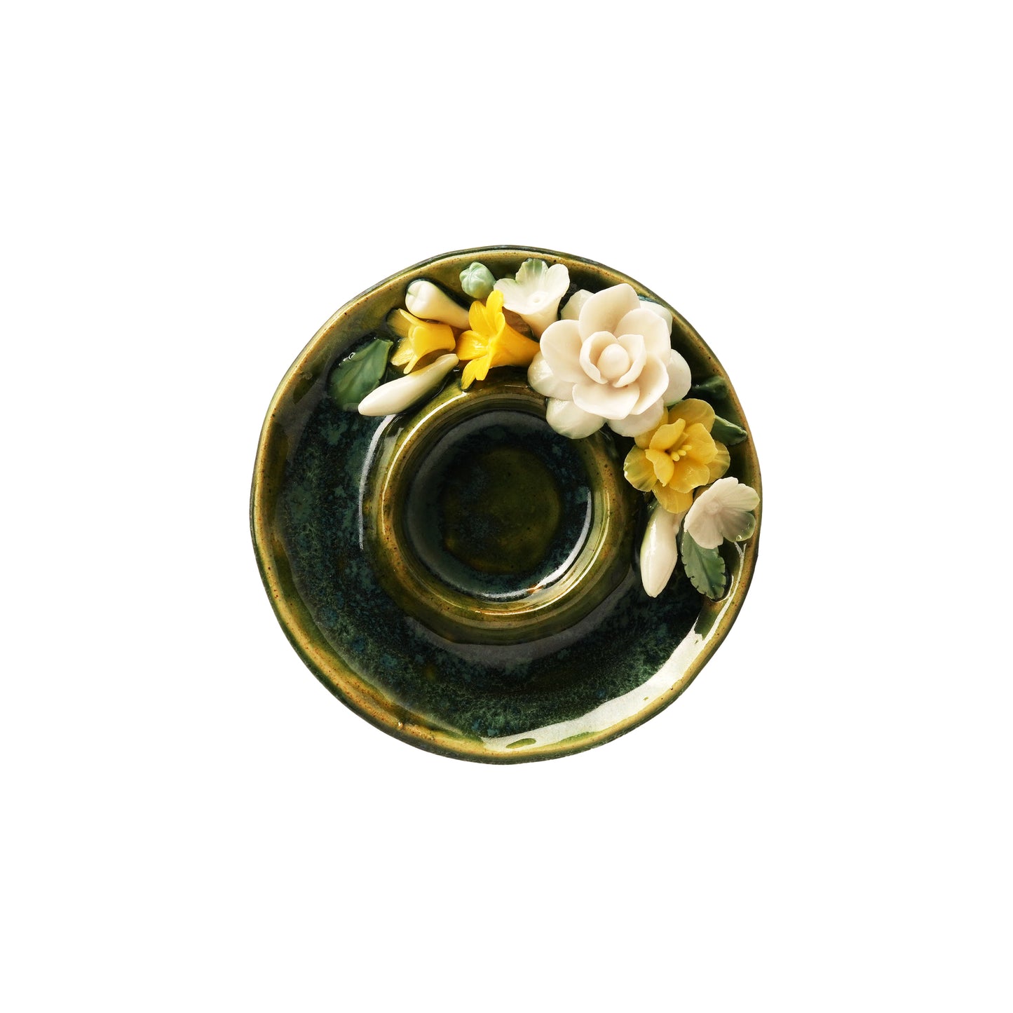 Classic Floral Tea Light Candle Holder