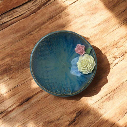 Rose Flower Crystal & Oil Holder