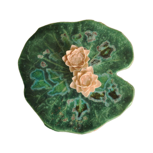 Twin Bloom Wall Flower Plate