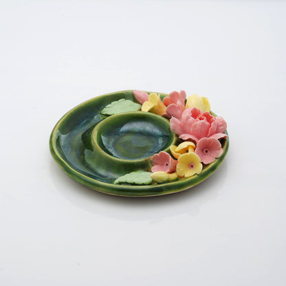 Classic Floral Tea Light Candle Holder