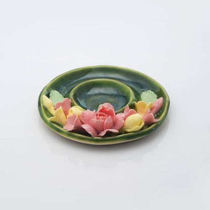Classic Floral Tea Light Candle Holder
