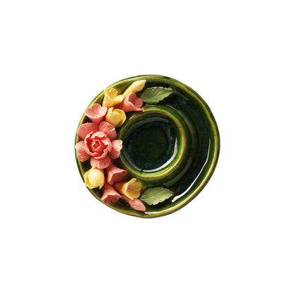 Classic Floral Tea Light Candle Holder