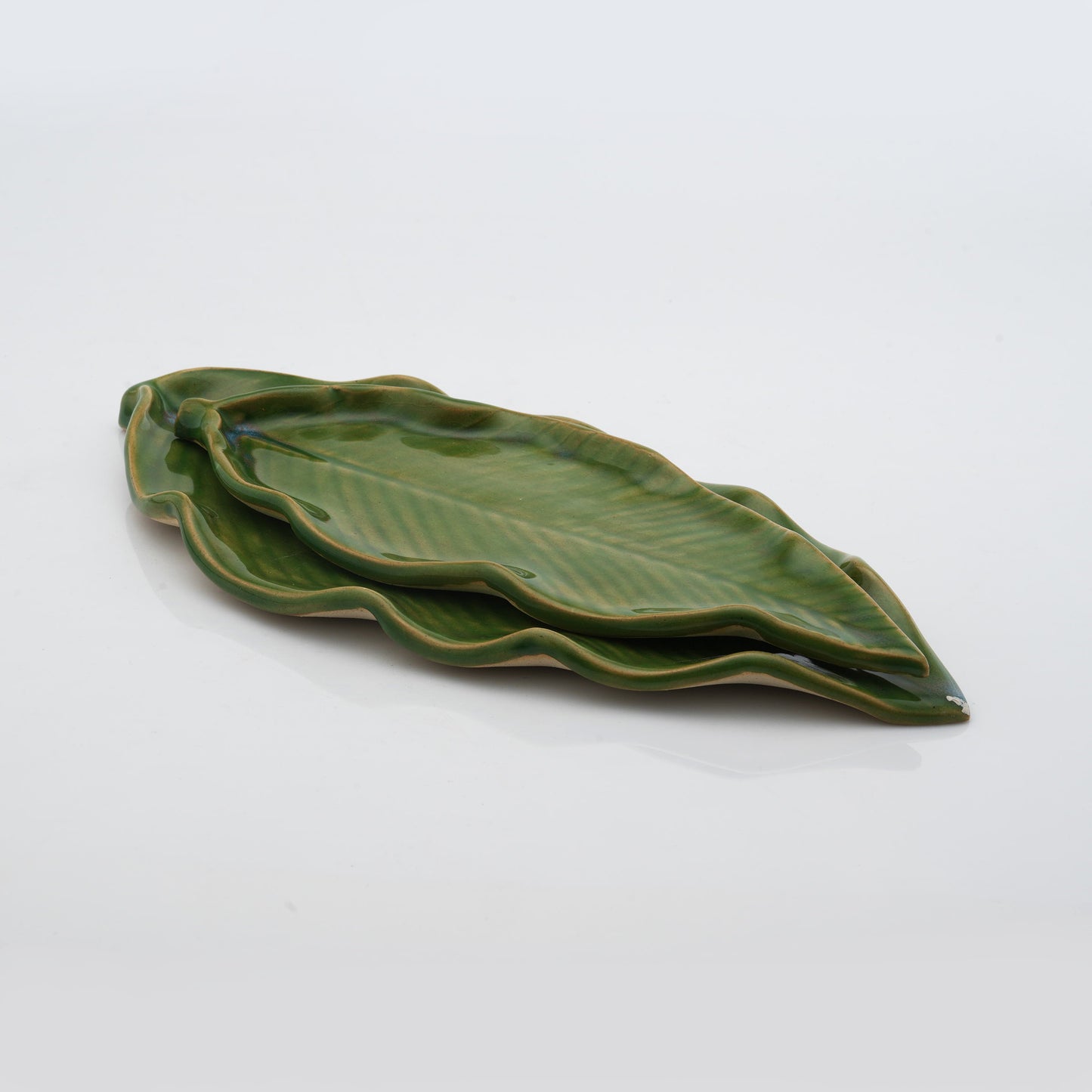 Leaf-Shaped Crystal & Oil Holder