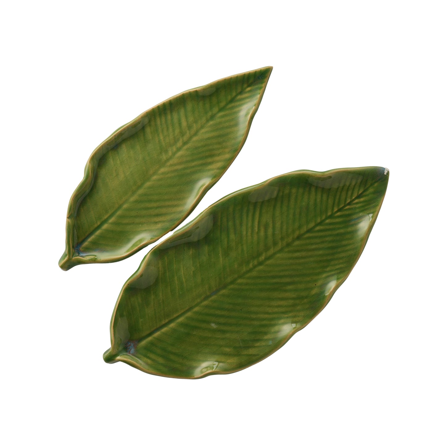 Leaf-Shaped Crystal & Oil Holder