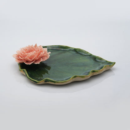 Peony Leaf Plate