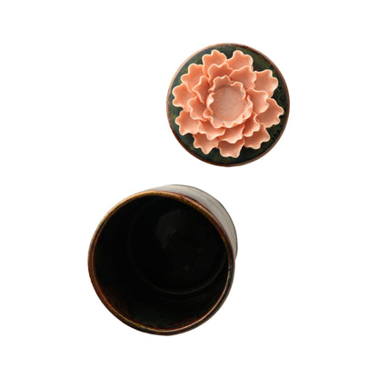 Peony Flower Candle Jar