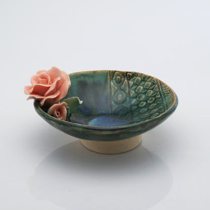 Rose Flower Crystal & Oil Holder