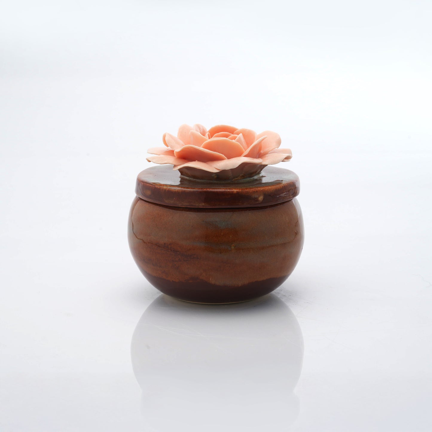 Rose Flower Candle Jar