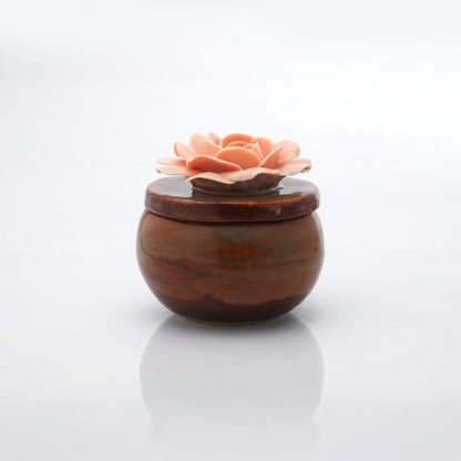 Rose Flower Candle Jar