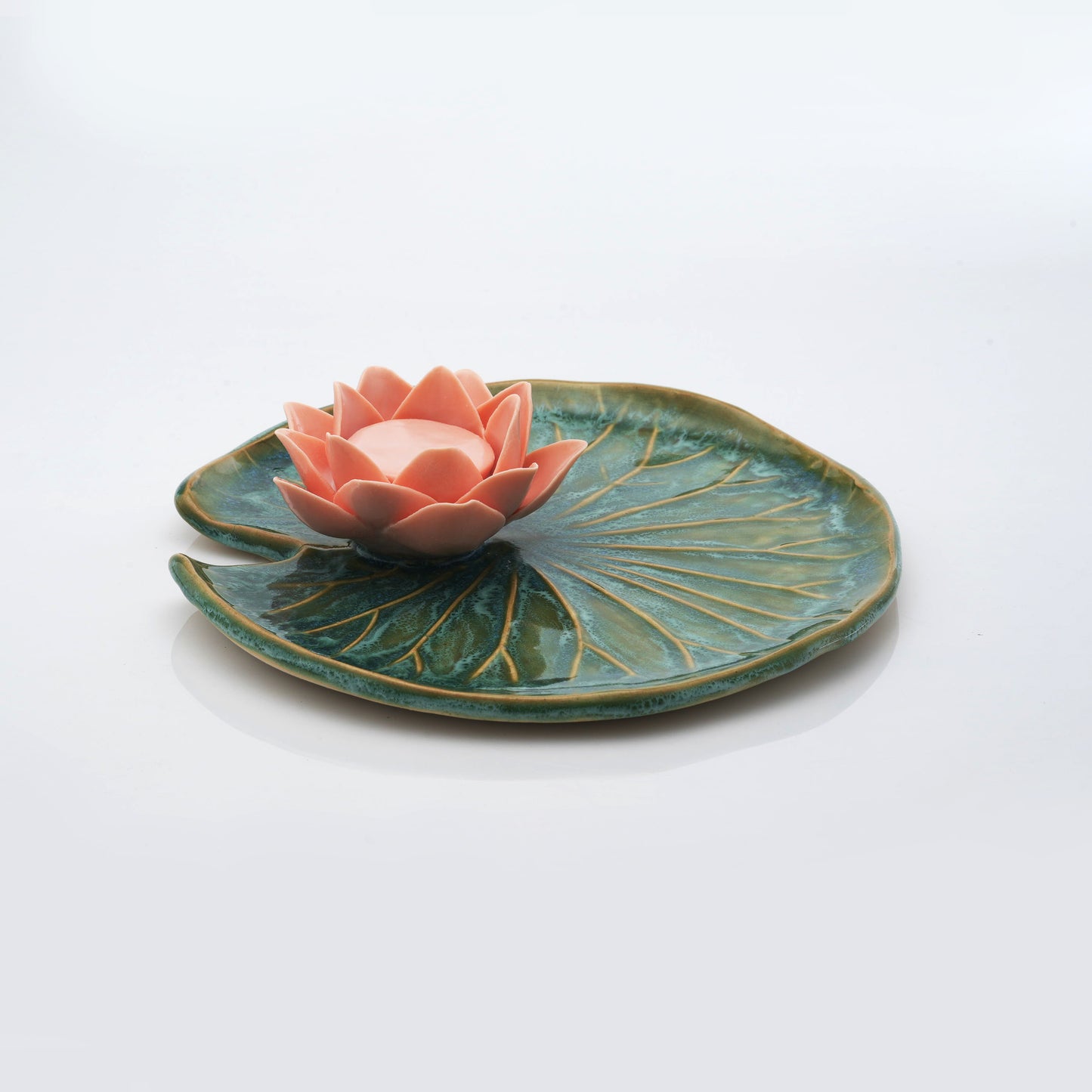 Lotus Leaf Tea Light Candle Holder