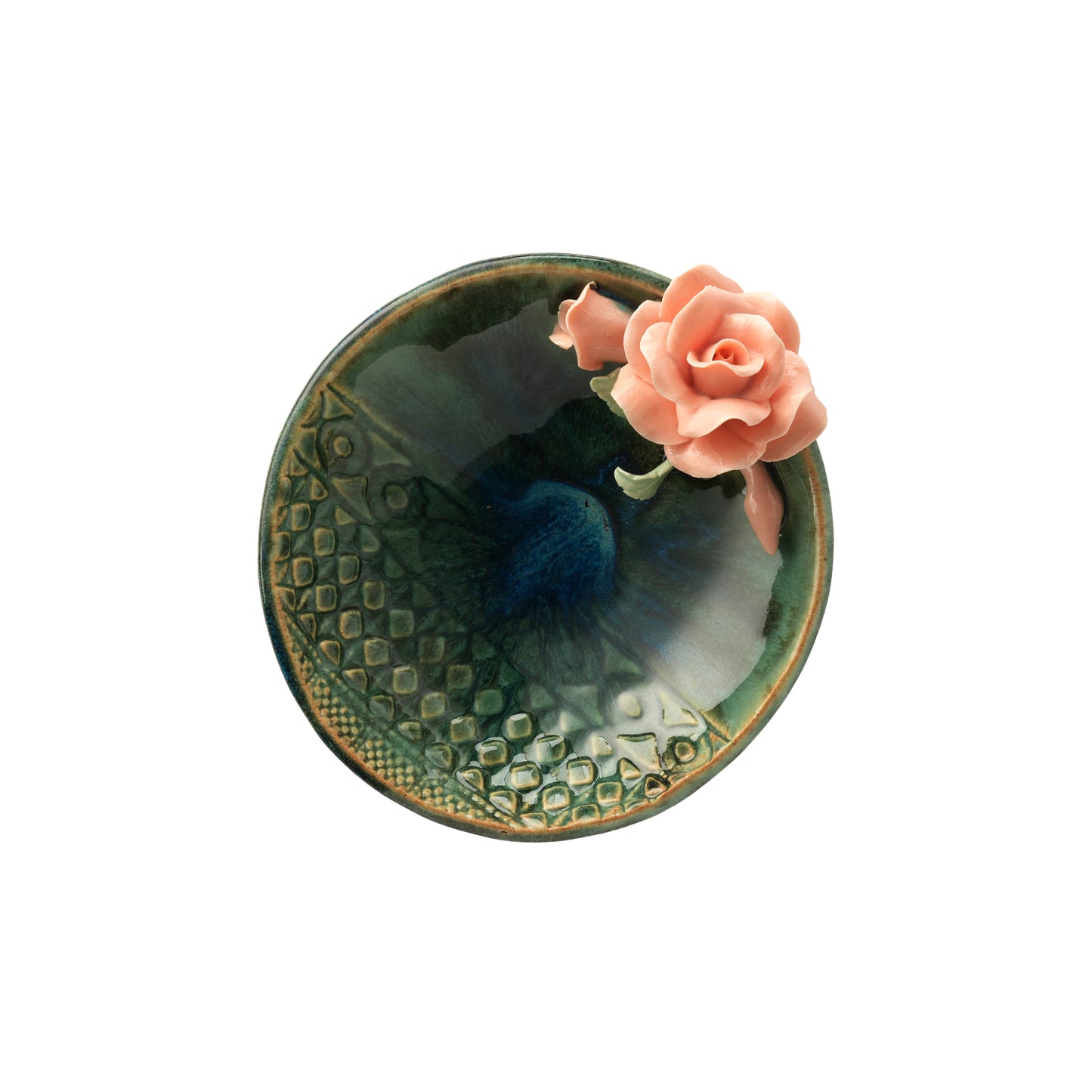 Rose Flower Crystal & Oil Holder