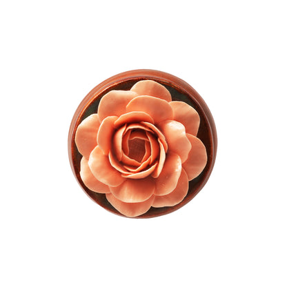 Rose Flower Candle Jar