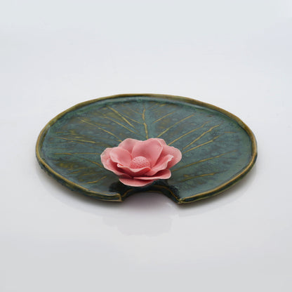 Poppy Flowers Pooja Thali