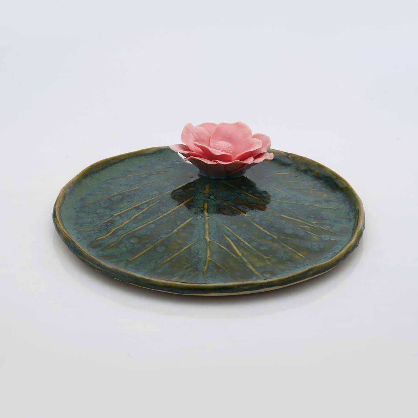 Poppy Flowers Pooja Thali