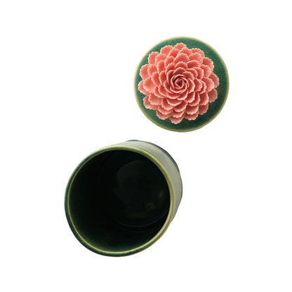Peony Flower Candle Jar