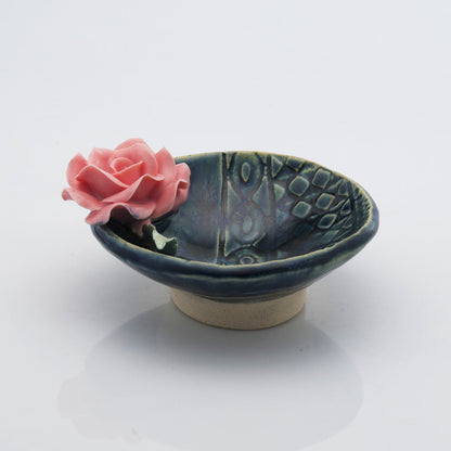 Rose Flower Crystal & Oil Holder