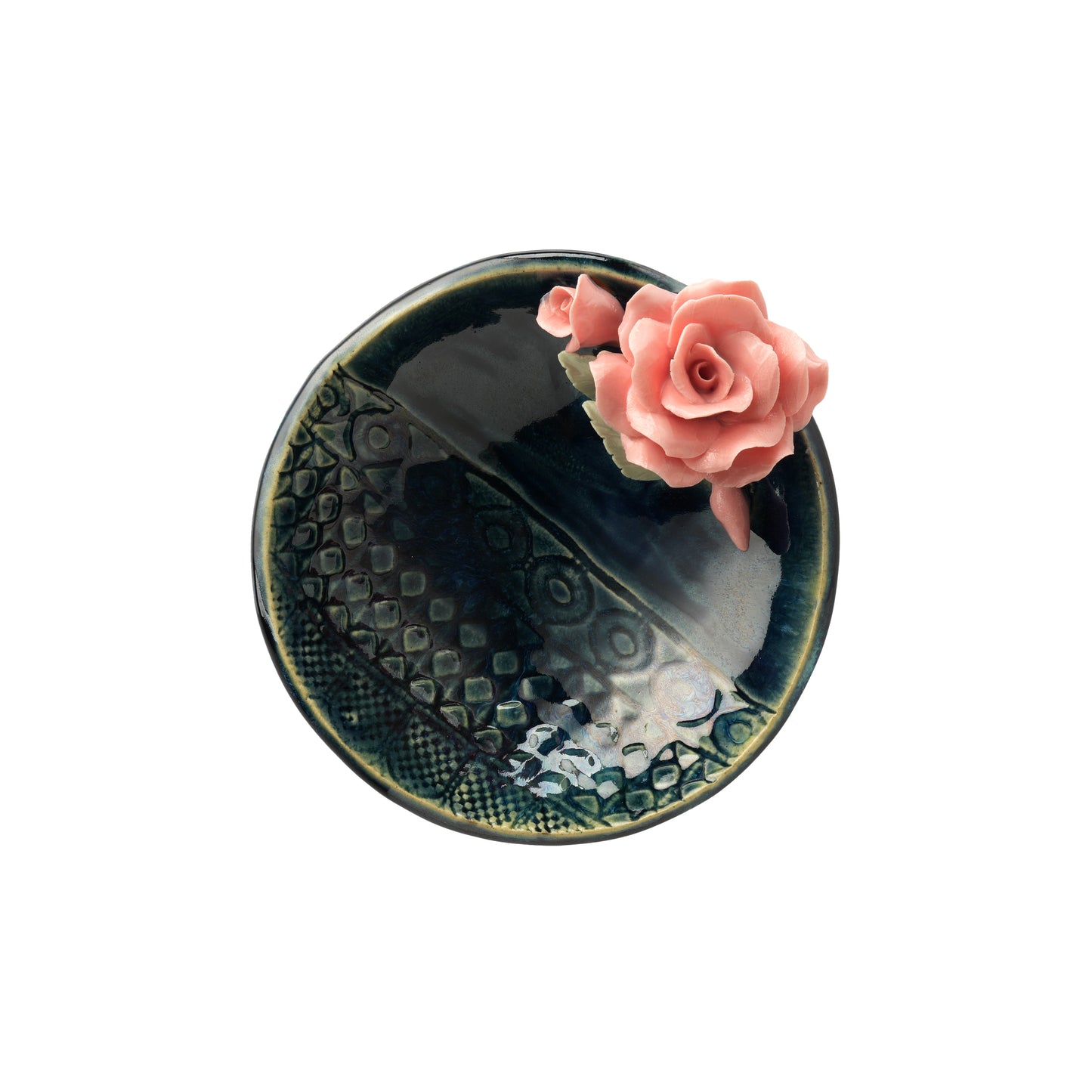 Rose Flower Crystal & Oil Holder