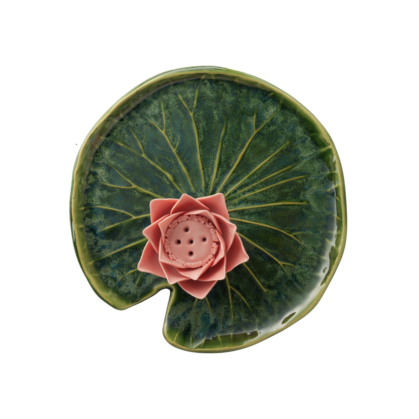 Full Lotus Plate Incense Holder