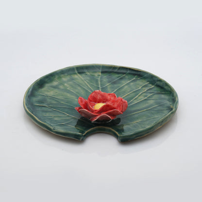 Poppy Flowers Pooja Thali
