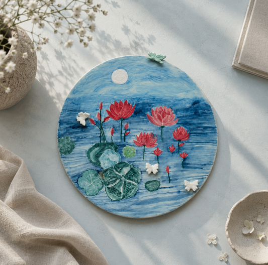Floral Perch Wall Plate