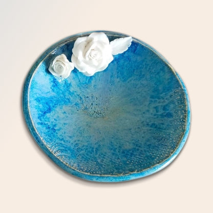 Rose Flower Crystal & Oil Holder