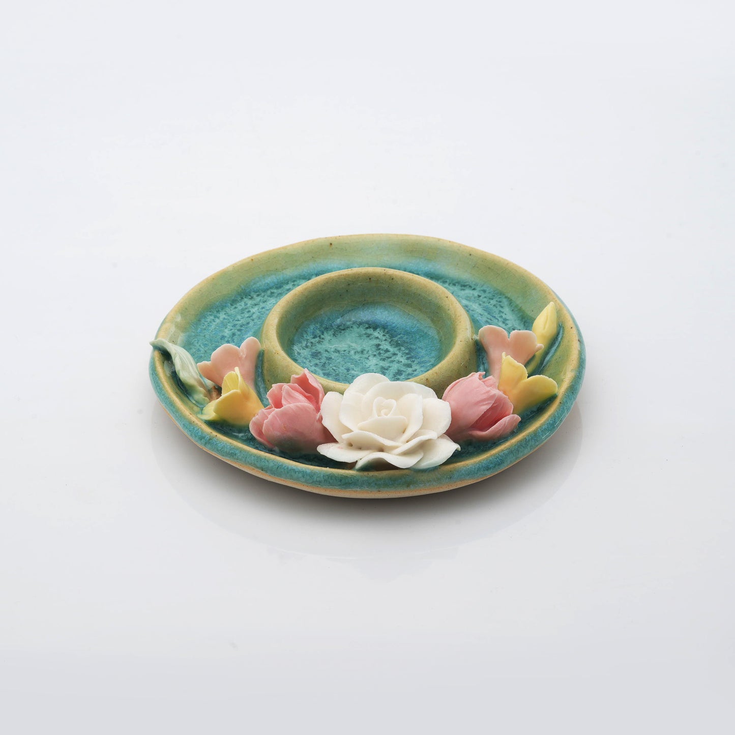 Classic Floral Tea Light Candle Holder