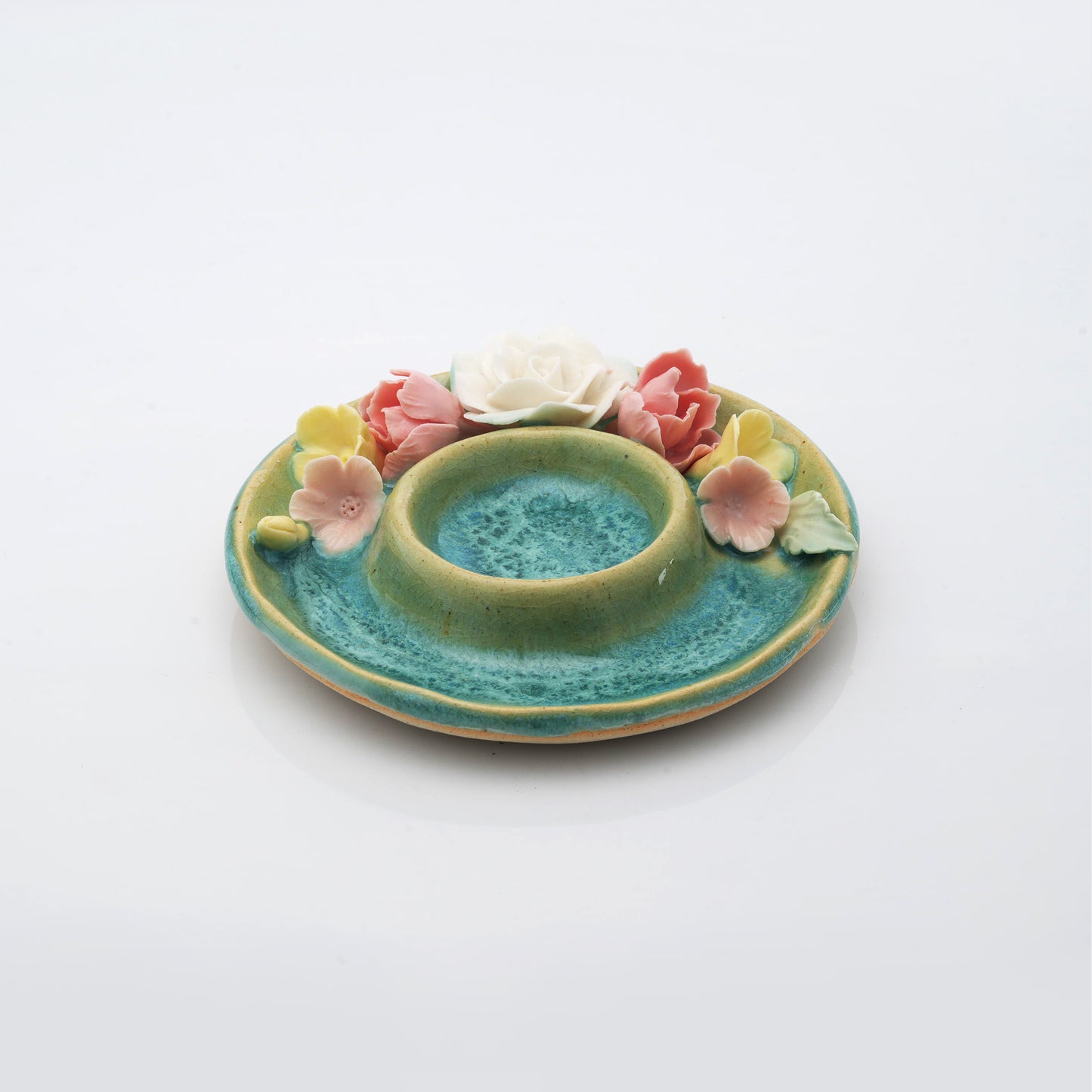 Classic Floral Tea Light Candle Holder