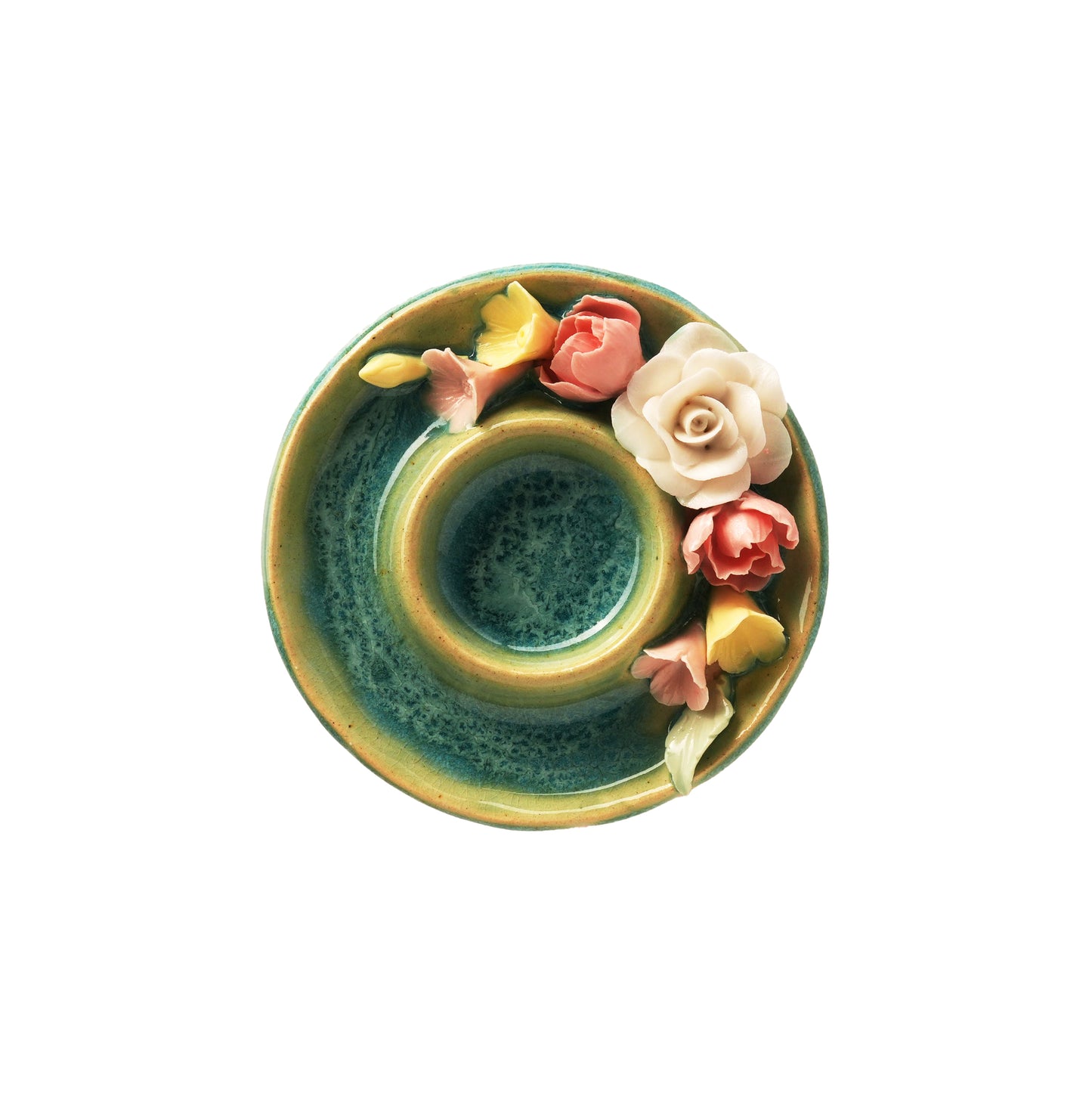 Classic Floral Tea Light Candle Holder