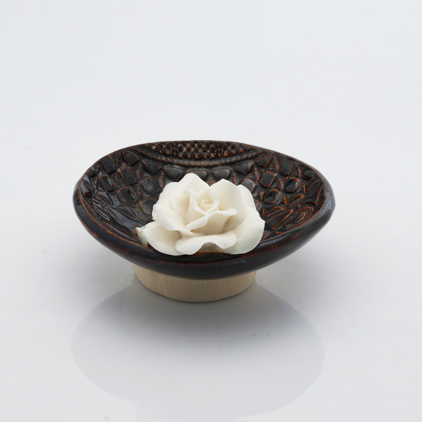 Rose Flower Crystal & Oil Holder