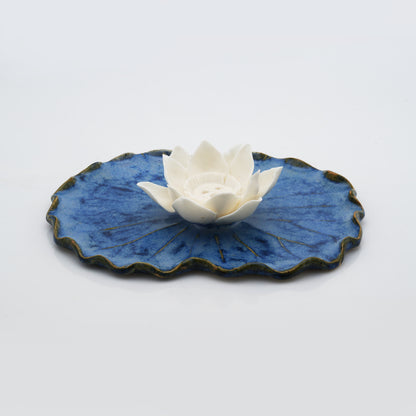 Half Lotus Plate Incense Holder