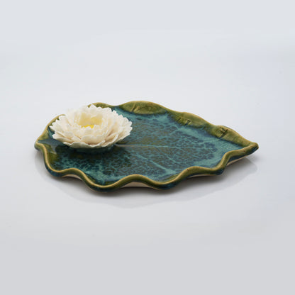 Peony Leaf Plate
